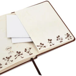 Hallmark Disney Mickey Mouse Brown Faux Leather Journal 11 Hallmark Disney Mickey Mouse Brown Faux Leather Journal -Hallmark Store Mickey Mouse Drawings Brown Faux Leather Notebook 5HWJ6940 04