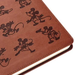 Hallmark Disney Mickey Mouse Brown Faux Leather Journal 12 Hallmark Disney Mickey Mouse Brown Faux Leather Journal -Hallmark Store Mickey Mouse Drawings Brown Faux Leather Notebook 5HWJ6940 05