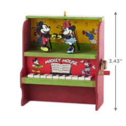 Hallmark Disney Mickey And Minnie Let's Dance! Musical Ornament With Motion 10 Hallmark Disney Mickey And Minnie Let's Dance! Musical Ornament With Motion -Hallmark Store Mickey and Minnie Piano Keepsake Ornament 2699QXD6717 03