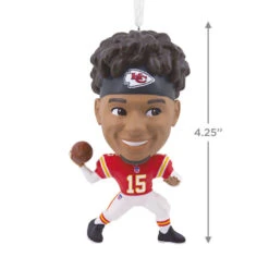 NFL Kansas City Chiefs Patrick Mahomes II Bouncing Buddy Hallmark Ornament -Hallmark Store NFL Kansas City Chiefs Patrick Mahomes II Bouncing Buddy Christmas Ornament 1OSL1562 03