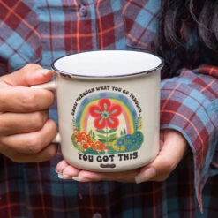 Natural Life Grow Through Ceramic Camp Mug, 16 Oz. -Hallmark Store Natural Life Grow Through Ceramic Camp Mug MUG465 03