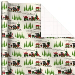 Hallmark Old-Fashioned Christmas 3-Pack Wrapping Paper, 120 Sq. Ft. -Hallmark Store OldFashioned Christmas 3Pack Wrapping Paper 5JXW1077 07