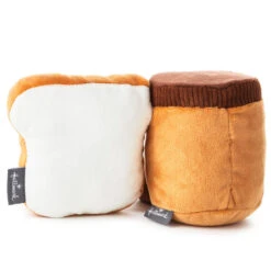 Hallmark Better Together Peanut Butter And Jelly Magnetic Plush, 5" -Hallmark Store Peanut Butter Jar and Bread With Jelly Magnetic Plush 1KID1641 03