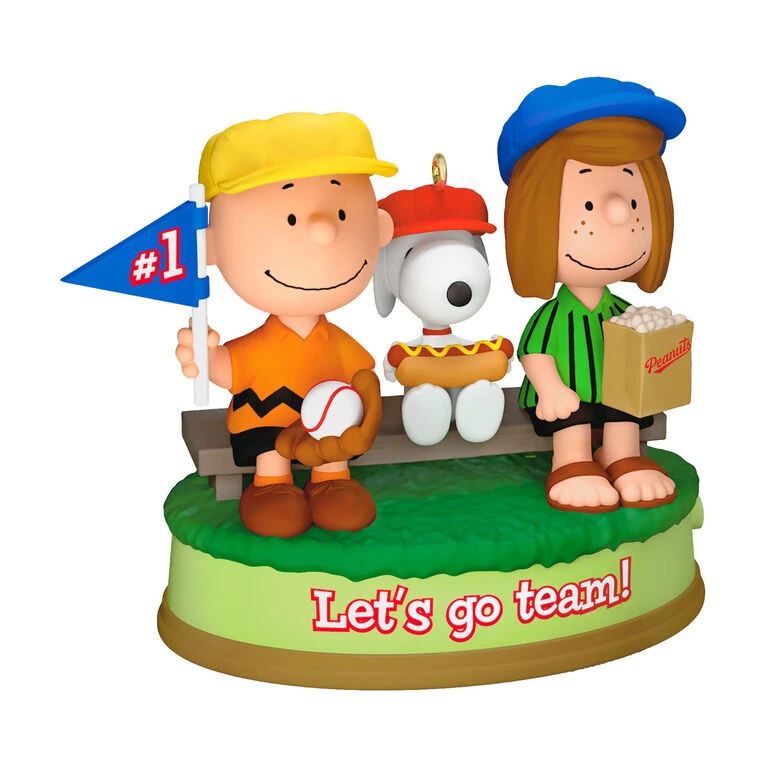 Hallmark The Peanuts® Gang Batter Up! Musical Ornament 2 Hallmark The Peanuts® Gang Batter Up! Musical Ornament