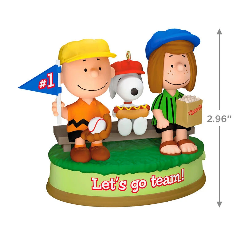 Hallmark The Peanuts® Gang Batter Up! Musical Ornament 4 Hallmark The Peanuts® Gang Batter Up! Musical Ornament - Image 3