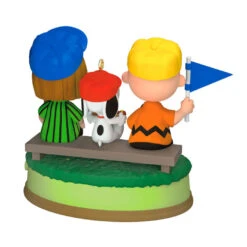 Hallmark The Peanuts® Gang Batter Up! Musical Ornament 12 Hallmark The Peanuts® Gang Batter Up! Musical Ornament -Hallmark Store Peanuts Gang Watching Baseball Keepsake Ornament 3299QXI7059 06