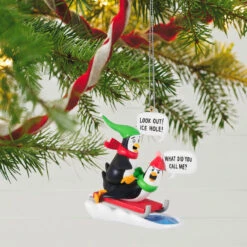 New Products -Hallmark Store Penguins Sledding Keepsake Ornament 2099QGO2867 02