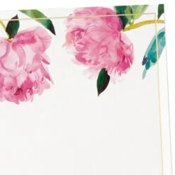 Hallmark Pink Peonies Stationery Set, Box Of 20 -Hallmark Store Pink Peonies Stationery Set 1499STN1137 02