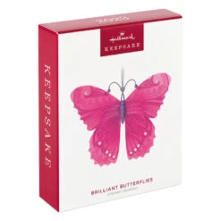 Hallmark Brilliant Butterflies Ornament 11 Hallmark Brilliant Butterflies Ornament -Hallmark Store Pink and Purple Butterfly Keepsake Ornament 1799QXR8077 04