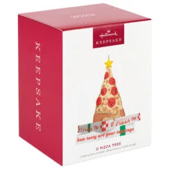 Hallmark O Pizza Tree Ornament -Hallmark Store Pizza Christmas Tree on Boxes Keepsake Ornament 1799QGO2857 04