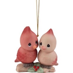 Precious Moments Let Heaven And Nature Sing Cardinals Ornament, 2.4"