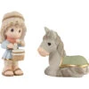 Precious Moments Little Drummer Boy And Donkey Figurines, Set Of 2 1 Precious Moments Little Drummer Boy And Donkey Figurines, Set Of 2 -Hallmark Store Precious Moments Little Drummer Boy and Donkey Figurines 229301 01