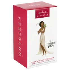 Hallmark Disney The Princess And The Frog Tiana And Prince Naveen Ornament -Hallmark Store Princess Tiana and the Frog Keepsake Ornament 1999QXD6687 04