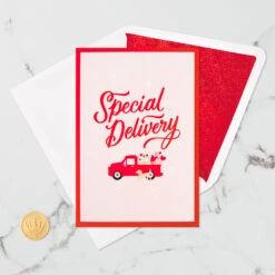 Hallmark Special Delivery 3D Pop-Up Valentine's Day Card 17 Hallmark Special Delivery 3D Pop-Up Valentine's Day Card -Hallmark Store Red Truck With Flowers 3D PopUp Valentines Day Card 1299IAV6066 06