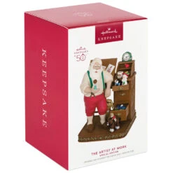 Hallmark The Artist At Work Special Edition Exclusive Ornament -Hallmark Store Santa at Work Keepsake Ornament 4999QGO2827 04