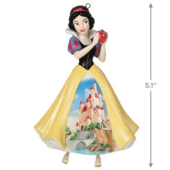 Hallmark Disney Princess Celebration Snow White Porcelain Ornament -Hallmark Store Snow White With Castle Dress Keepsake Ornament 2999QXR8189 03