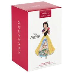 Hallmark Disney Princess Celebration Snow White Porcelain Ornament -Hallmark Store Snow White With Castle Dress Keepsake Ornament 2999QXR8189 04