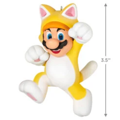 Hallmark Nintendo Super Mario™ Powered Up With Mario Cat Ornament -Hallmark Store Super Mario Cat Keepsake Ornament 1899QXR8199 03