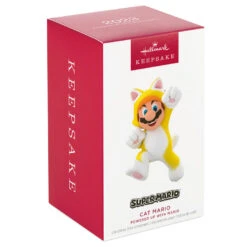 Hallmark Nintendo Super Mario™ Powered Up With Mario Cat Ornament -Hallmark Store Super Mario Cat Keepsake Ornament 1899QXR8199 04