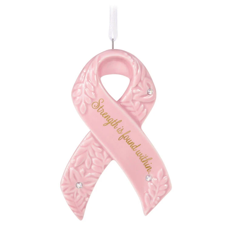 Hallmark Strength Within Pink Ribbon Porcelain Ornament Benefiting Susan G. Komen® 3 Hallmark Strength Within Pink Ribbon Porcelain Ornament Benefiting Susan G. Komen®