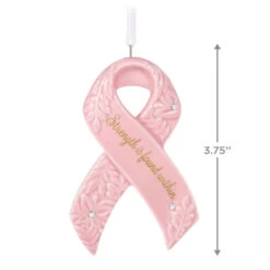 Hallmark Strength Within Pink Ribbon Porcelain Ornament Benefiting Susan G. Komen® 10 Hallmark Strength Within Pink Ribbon Porcelain Ornament Benefiting Susan G. Komen® -Hallmark Store Susan G Komen Pink Ribbon Keepsake Ornament 1999QXI7427 03