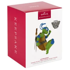 Hallmark Teenage Mutant Ninja Turtles: Mutant Mayhem Leonardo Ornament -Hallmark Store TMNT Mutant Mayhem Leonardo Keepsake Ornament 1899QXI7369 04