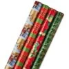 Hallmark Traditional Christmas 4-Pack Reversible Wrapping Paper Rolls, 150 Sq. Ft. -Hallmark Store Traditional Christmas 4Pack Reversible Wrapping Paper Rolls 150 sq ft root 5JXW1738 JXW1738 1470 1.jpg Source Image