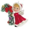 Hallmark Vintage Angel Porcelain Ornament 2 Hallmark Vintage Angel Porcelain Ornament -Hallmark Store Vintage Angel With Candy Cane Keepsake Ornament 2499QXT4127 01