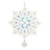 Hallmark Snowflake 2023 Porcelain Ornament -Hallmark Store White Blue and Silver Snowflake Keepsake Ornament 1999QGO2957 01