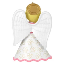 Hallmark Heirloom Angels Ornament -Hallmark Store White Pink Angel Keepsake Ornament 1699QXR8197 06