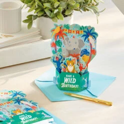 Hallmark Wild Animal Party Boxed Pop-Up Birthday Cards, Pack Of 8 15 Hallmark Wild Animal Party Boxed Pop-Up Birthday Cards, Pack Of 8 -Hallmark Store Wild Animal Party PopUp Boxed Birthday Cards 5STZ1174 07