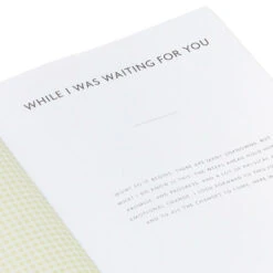 Hallmark While I Was Waiting Prompted Pregnancy Journal 21 Hallmark While I Was Waiting Prompted Pregnancy Journal -Hallmark Store Yellow Prompted Pregnancy Journal 1BBA4141 09